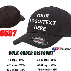 Benutzerdefinierte gestickte 6597 Flexfit Cool und Dry Sport, Sportmütze, Benutzerdefinierte Flexfit Sportmütze, Flexfit Caps mit Größen, Six Panel, Flexfit Caps