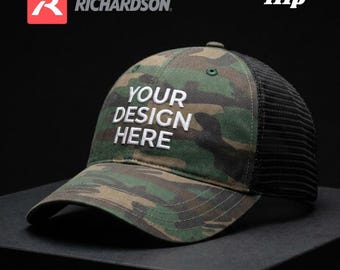 Anpassad broderad Richardson 111P Trucker Hat: Personlig Snapback-keps