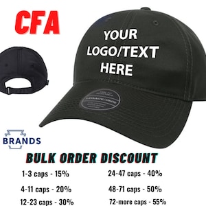 Custom Embroidered Hats, CFA Legacy Cool Fit Sustainable Adjustable Hats, Custom Hat Legacy Brand
