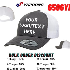 Custom Embroidered Yupoong Retro Trucker Cap: Five-Panel Snapback