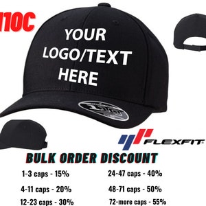 Benutzerdefinierte Stickerei-Hut, personalisierter Text gestickt, Flexfit-Hut 110C, Mesback-Hut mit benutzerdefinierter Stickerei, Hutgeschenke