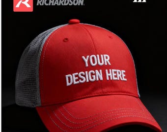 Custom Embroidered Richardson 111 Trucker Hat: Garment Washed Snapback