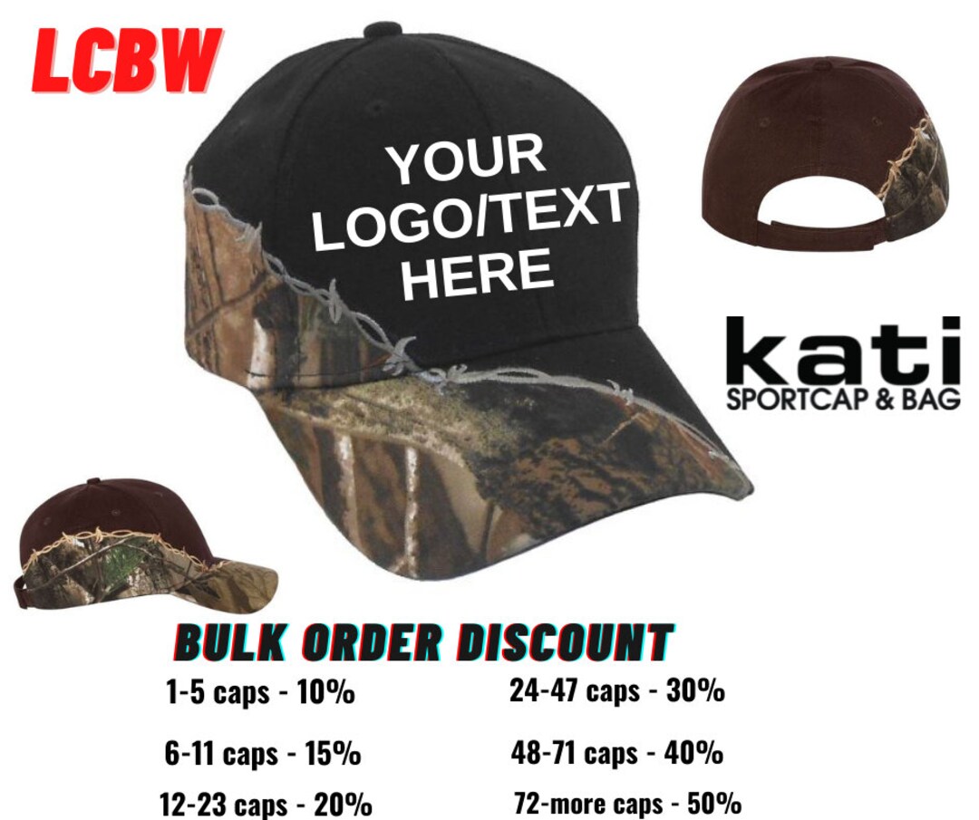 Embroidery Kati Cap Custom Camo Hat Sportcap Personalized Etsy