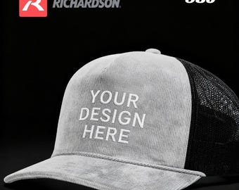 Broderad truckerkeps med Richardson 930 mesh-rygg