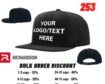 Custom Made Hats, Richardson 253, Sport Hat, Timberline Corduroy Hat, Snapback Hat, Hat With Logo