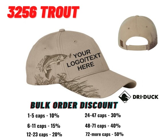 Dri Duck Caps Wildlife Series Trout Cap 