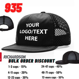Custom Embroidered Hats, Richardson Hats, Richardson 935, Mesh Cap, Trucker Cap, Outdoor Caps, Gift Hats