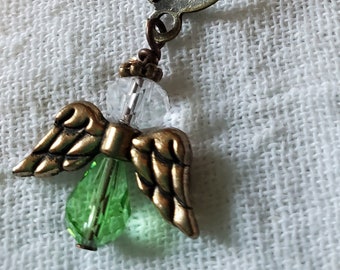 Crystal Angel Earrings