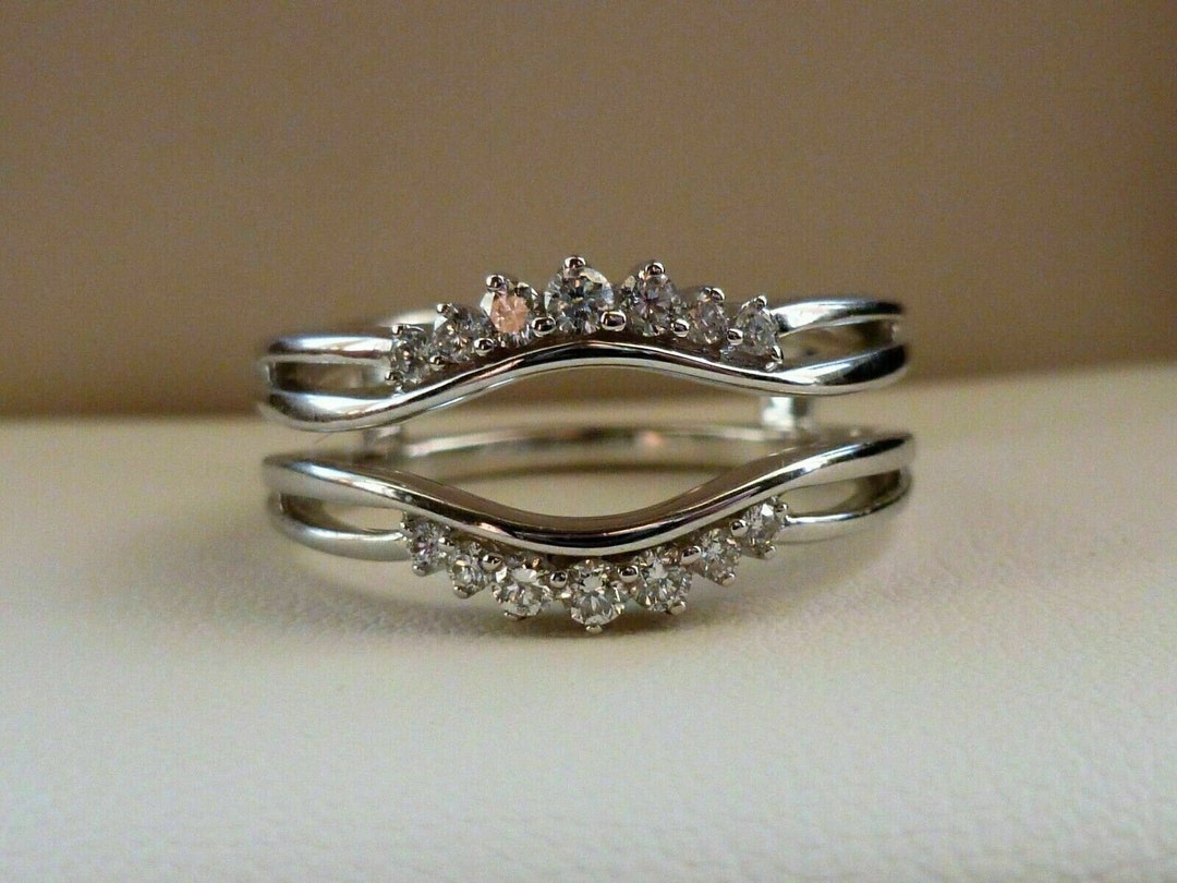 Jacket Guard, Ring Guard, Double Row Swirl Enhancer Guard Band Ring 925