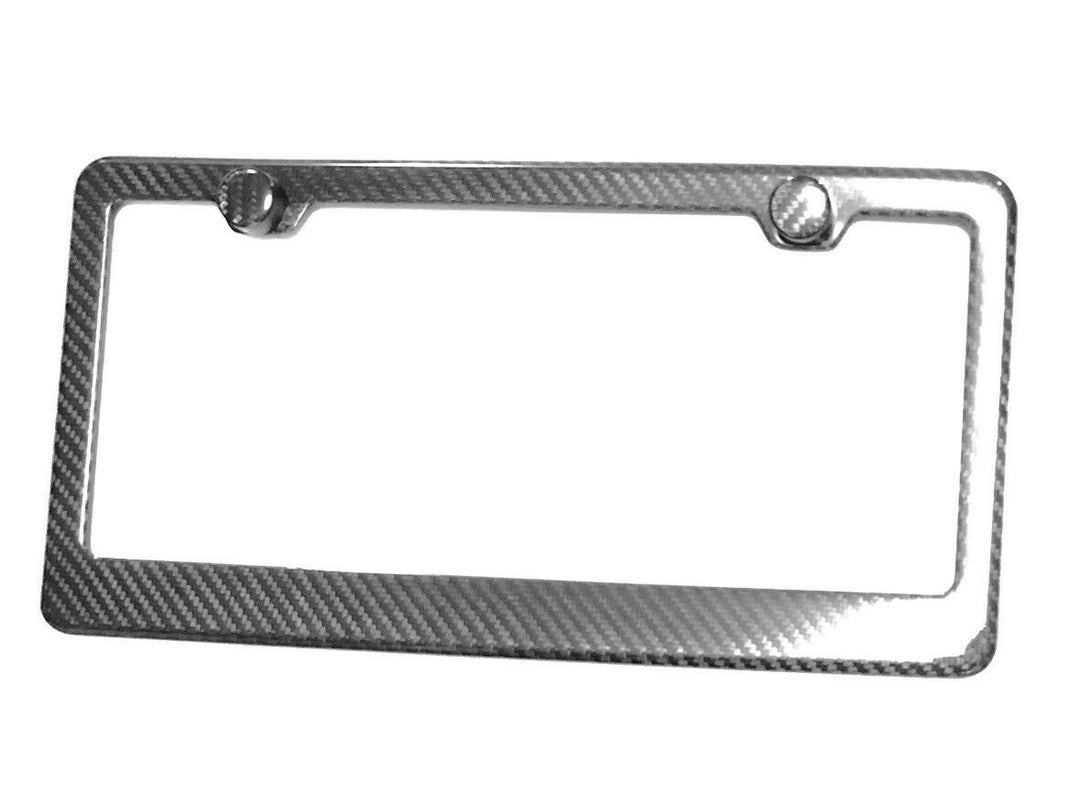 Real 100 Carbon Fiber License Plate Frame Tag Cover Original Etsy