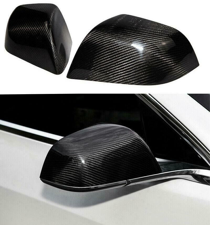 Underground Parts Pair Left Passenger Nearside & Right Offside Drivers Side Side Door Wing Mirror Covers Caps Casing Gloss Black 