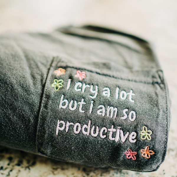 i cry a lot but i am so productive | ttpd tshirt | ts tshirt | vintage pocket t | vintage t shirt |