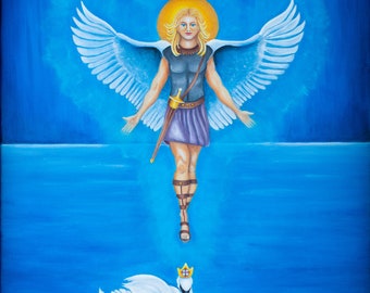 Archangel Michael & The Path of Human Destiny Art Print