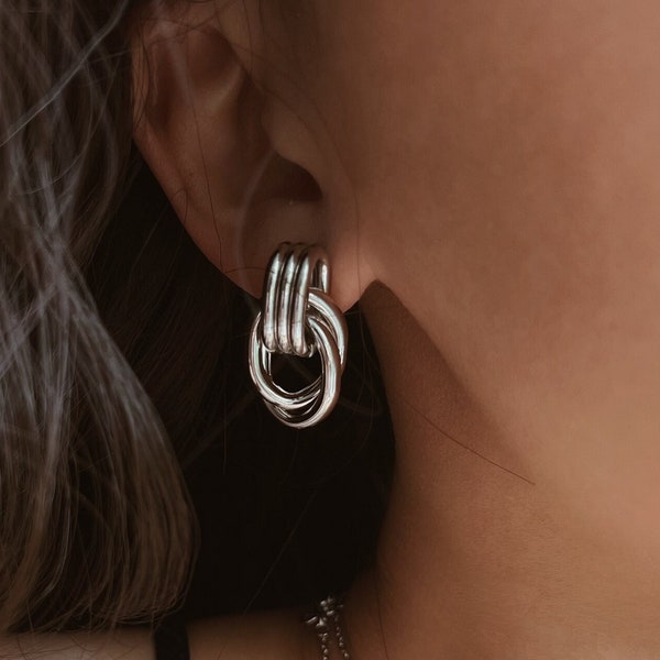 Love Knot Earrings Etsy