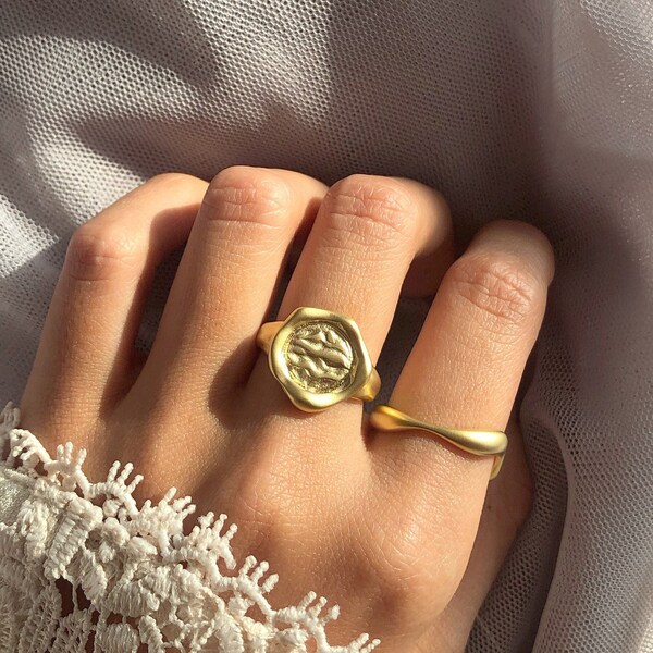 Stamp Ring Etsy