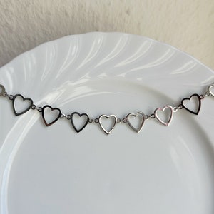 Heart Necklace Necklace Heart Gift Stainless Steel Silver