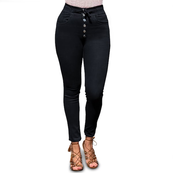 Black Bongo Jeans Button Fly Etsy