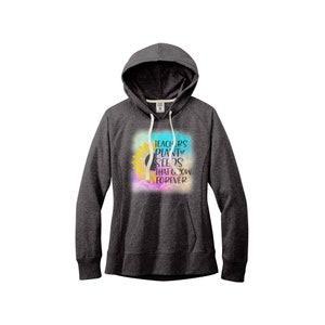 Teachers Plant Seeds that Grow Forever Rainbow & Sunflower Hoodie 100% Recycled Materials Super Soft image 4