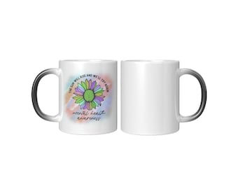 Brain Flower - The Sun Will Come Up - Mental Health Awareness - 11 oz Mug - Coffee and Tea Lover