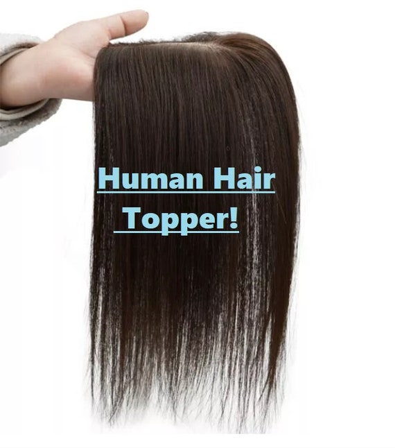 QUALITY Human Hair Topper Cover Grey & Thinning Hair MOST - Etsy QUALITY Human Hair Topper Cover Grey & Thinning Hair MOST - Etsy