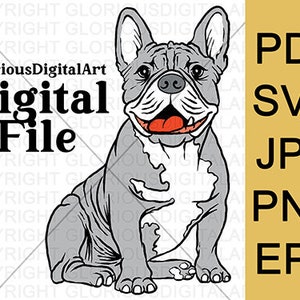 Bullterrier Hund, Digital herunterladbare Datei, SVG, Pdf, Jpg, Eps, Png, Vektor, Druck auf T-Shirt, Digital Art Hund