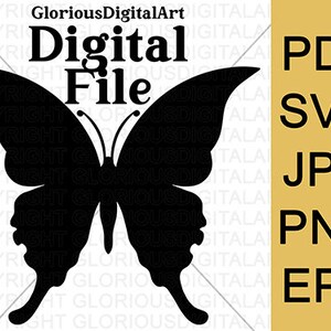 Schmetterling Clipart, Schnittdatei, Laser-Datei, digital herunterladbar, SVG-Datei, Pdf-Datei, Jpg-Datei, Eps-Datei, Png-Datei, Vektordatei, T-Shirt & Becher