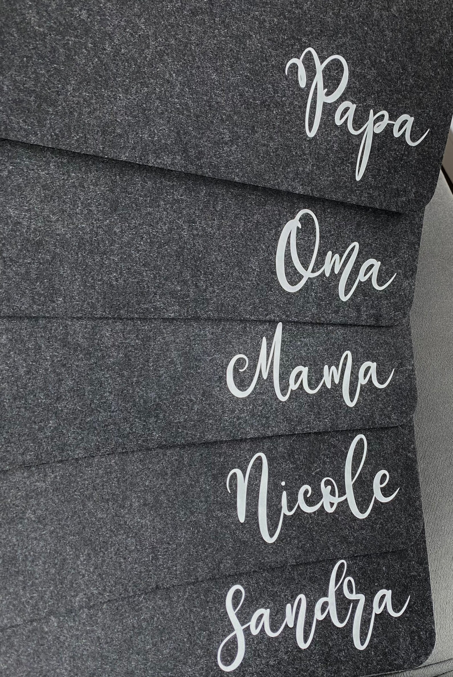 Personalisierte Platzsets mit Spruch oder Namen Tischsets Etsy.de