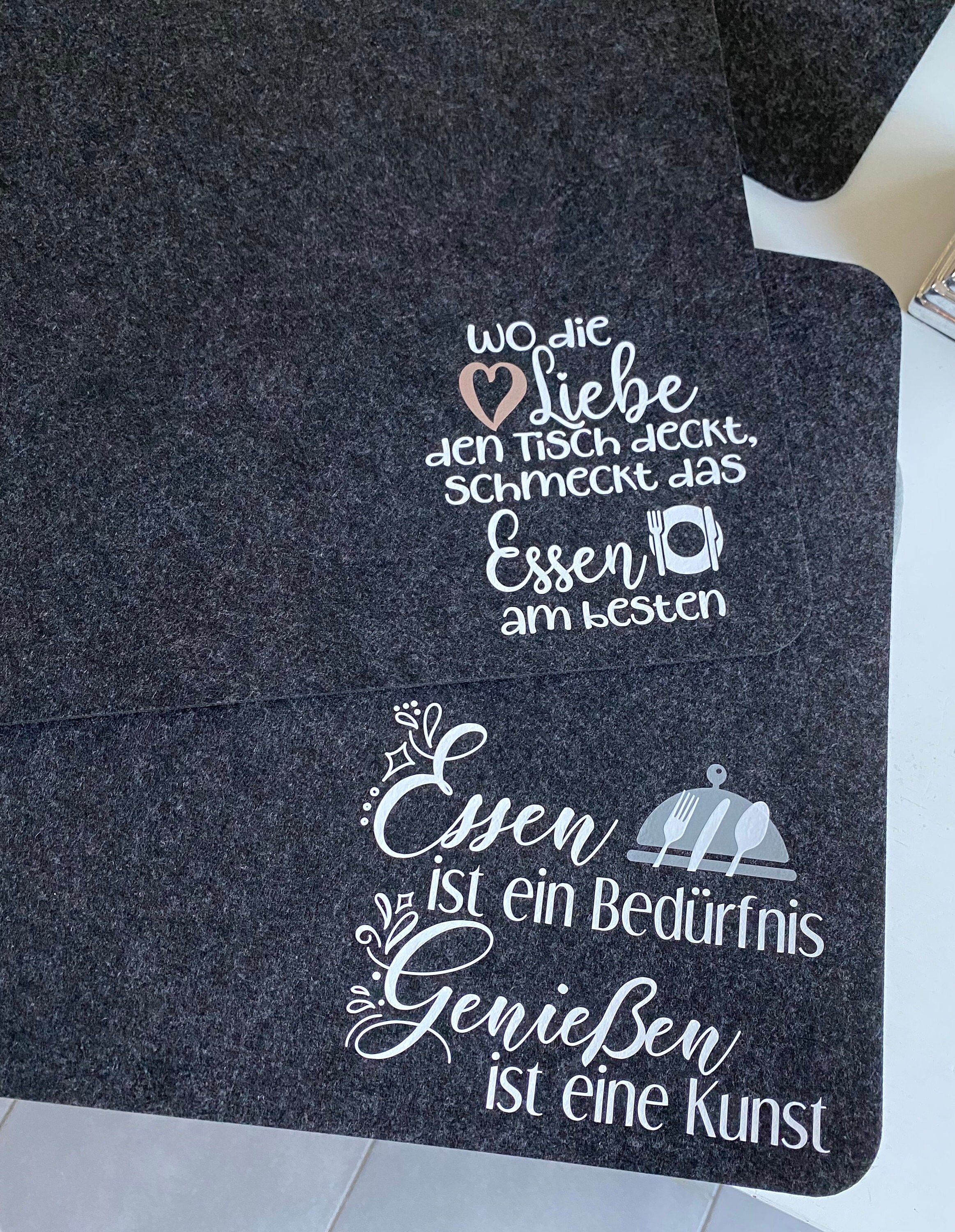 Personalisierte Platzsets mit Spruch oder Namen Tischsets Etsy