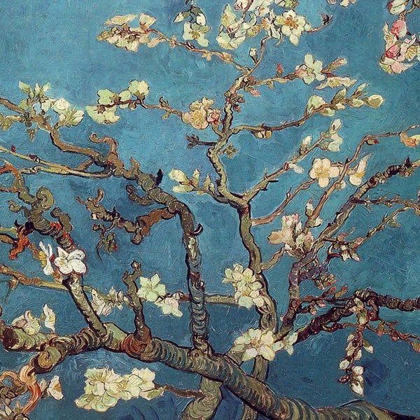 Vincent van Gogh Almond Blossom Printable Famous Art, Instant Download van Gogh Print Vintage Botanical Wall Art, Vintage Wall Paper