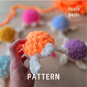 Turtle | CROCHET PATTERN | No Sew | Instant Download PDF | Baby Sea Turtle | Swimming Turtle | Amigurumi Turtle | Crochet Ocean Animals