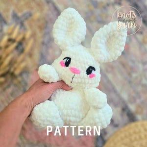 Easter Bunny Crochet Pattern, Amigurumi Bunny PDF, Easy Beginner Pattern, Spring Baby Shower Gift, Snuggly Plush Rabbit