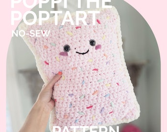 Poptart | CROCHET PATTERN | No Sew | Instant Download PDF | Poppi the Poptart Pillow