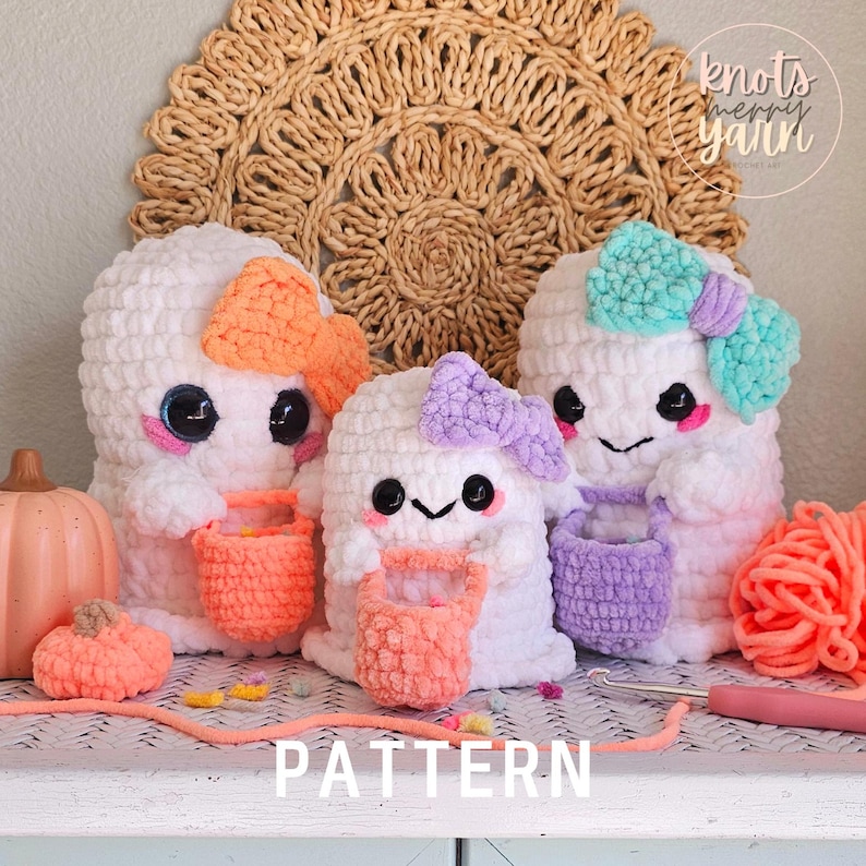 Ghost | CROCHET PATTERN | No Sew | Instant Download PDF | Halloween | Sweet Spirits image 1