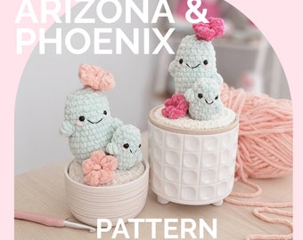 Cactus Succulent | HAAKPATROON | Laag naaien | Direct PDF downloaden | Arizona en Phoenix