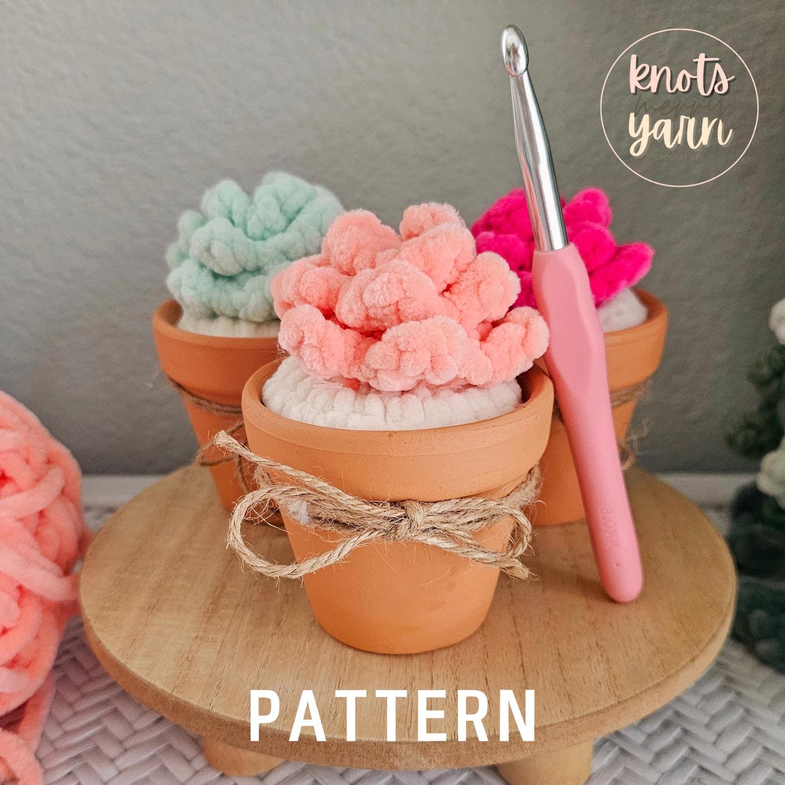 33 Succulent Crochet Patterns for Easy Indoor Garden Decor and Handmade Gifts 5 Crochet Succulent Pattern Low Sew