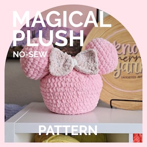 Plushie Pillow | CROCHET PATTERN | Low Sew | Instant Download PDF | Magical Plush