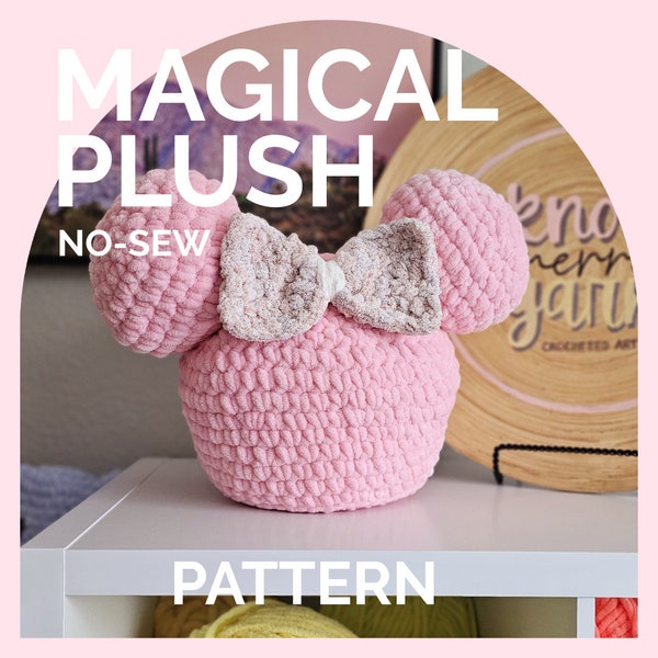 Plushie Pillow | CROCHET PATTERN | Low Sew | Instant Download PDF | Magical Plush