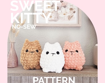 Cat | CROCHET PATTERN | No Sew | Instant Download PDF | Sweet Kitty
