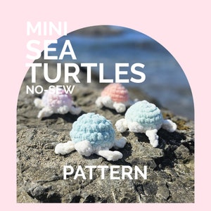 Baby Turtle | CROCHET PATTERN | No Sew | Instant Download PDF | Baby Sea Turtle