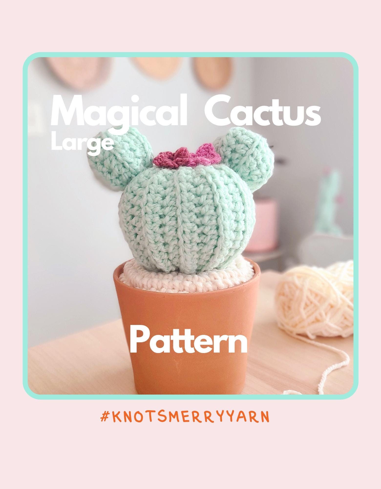 39 Free and Paid Crochet Cactus Patterns You’ll Want To Try 34 Cactus Crochet pattern Large Magical Cactus