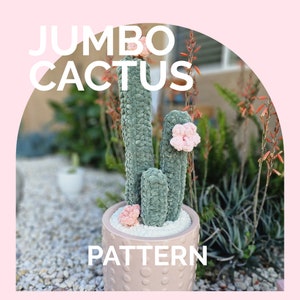 Cactus | CROCHET PATTERN | Instant Download PDF | Jumbo Cactus