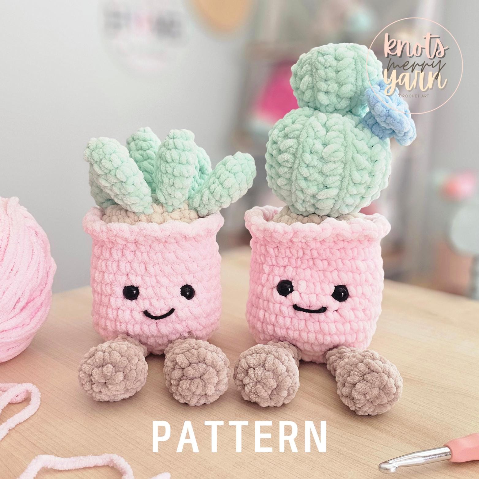 33 Succulent Crochet Patterns for Easy Indoor Garden Decor and Handmade Gifts 7 Succulents Crochet Pattern Ginny & Georgia