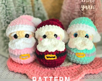 Santa Claus Crochet Pattern, Kris Kringle, Christmas, Crochet Santa, Amigurumi, PDF Download, KnotsMerryYarn