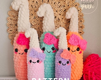 Crochet Hook Amigurumi Pattern PDF, No Sew Crochet Hook Plush, Beginner Friendly Amigurumi, Gift for Crocheter, Fun Crochet Pattern