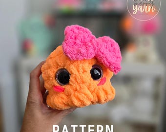 Patrón de pulpo a crochet, costura baja, amigurumi, descarga en PDF, KnotsMerryYarn