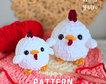 Modèle au crochet coq, adapté aux débutants, peluche, amigurumi