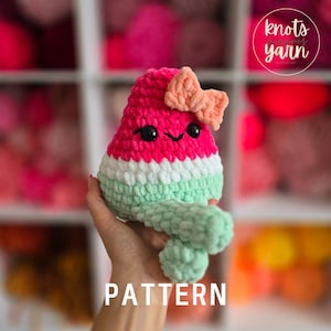 Watermelon | CROCHET PATTERN | No Sew | Instant Download PDF | Wendi the Watermelon