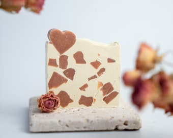 Bloom (Limited Edition) Natural Soap | Geranium Rose Soap | Vegan | Plastic Free | Handmade using the cold process | Moreva Care