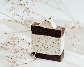 Chocolate Scrub Natural Soap | Vegan exfoliating soap | Sustainable | Zero Waste | Handmade according to the cold process