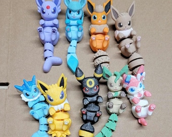 Flexy Eeveelution Schlüsselanhänger (mehrere Optionen)